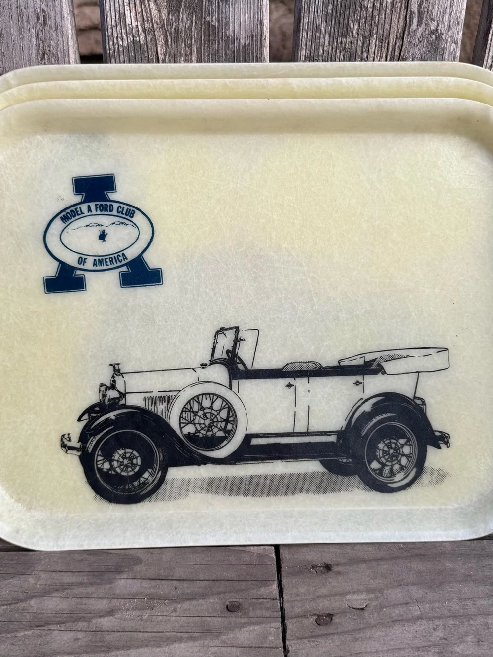 Vintage Model A Ford Club of America Fiberglass Trays set of 3